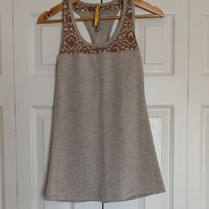 Lole Gray and Brown Tank Top NWOT